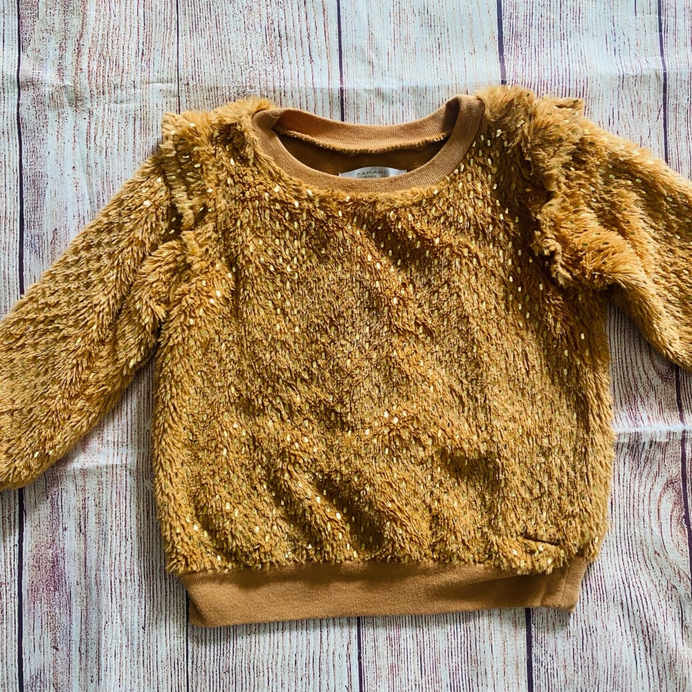 Tahari Baby Faux Fur Sweater